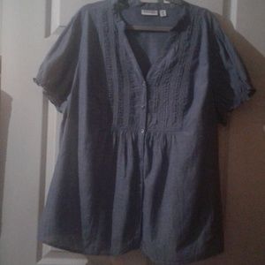 St.John's Bay plus size, lightweight blouse